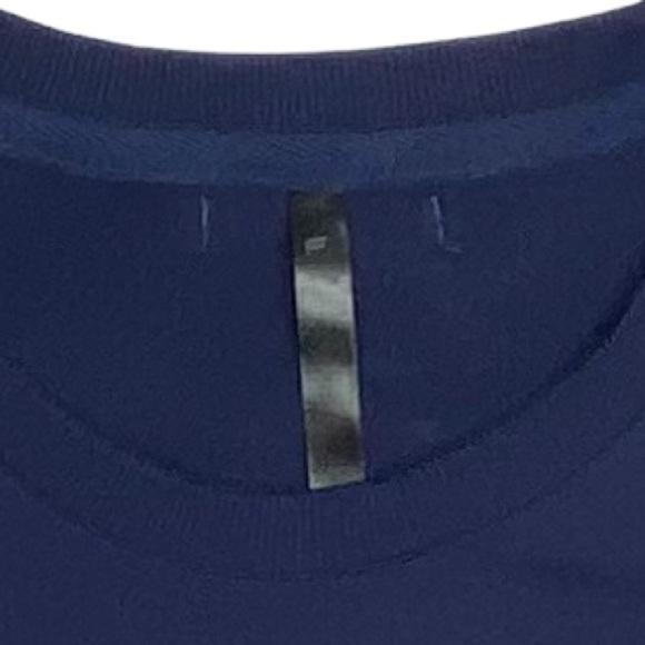 Fabletics Mens The Courtside Crew Navy Reflective Dot Logo French Terry Crew XXL - Picture 8 of 13